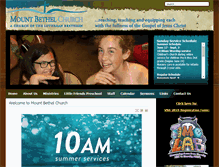 Tablet Screenshot of mountbethelchurch.org